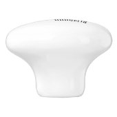 Bouton De Porte En Céramique Illustration de haricots verts (Côté)