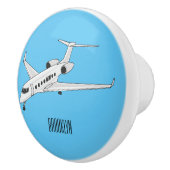 Bouton De Porte En Céramique Illustration de jet privé (Droite)