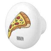 Bouton De Porte En Céramique Illustration de la pizza (Droite)