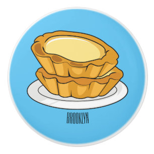 Bouton De Porte En Céramique Illustration de la tarte à l'oeuf