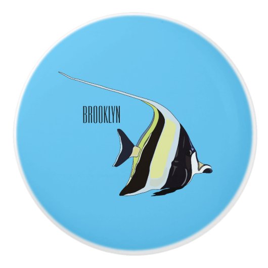 Bouton De Porte En Céramique Illustration de l'idole mauresque (Devant)