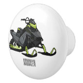 Bouton De Porte En Céramique Illustration de motoneige (Droite)