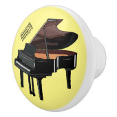 Bouton De Porte En Céramique Illustration de piano (Droite)