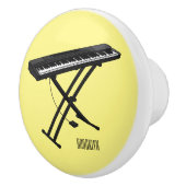 Bouton De Porte En Céramique Illustration de piano clavier (Droite)
