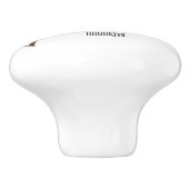 Bouton De Porte En Céramique Illustration de pipes (Côté)