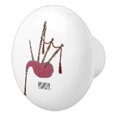 Bouton De Porte En Céramique Illustration de pipes (Droite)