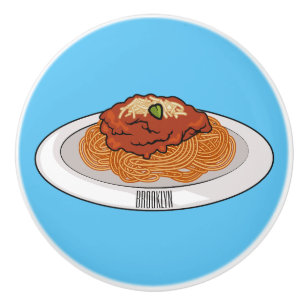Bouton De Porte En Céramique Illustration de Spaghetti