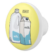 Bouton De Porte En Céramique Illustration du lait (Droite)