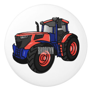 Bouton De Porte En Céramique Illustration du tracteur