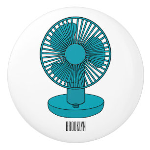Bouton De Porte En Céramique Illustration du ventilateur