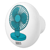 Bouton De Porte En Céramique Illustration du ventilateur (Droite)
