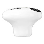 Bouton De Porte En Céramique Illustration d'une moto cyclable (Côté)