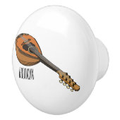 Bouton De Porte En Céramique Illustration en mandoline (Droite)