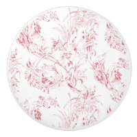 Imaginaire Floral vintage gravé rose-toile