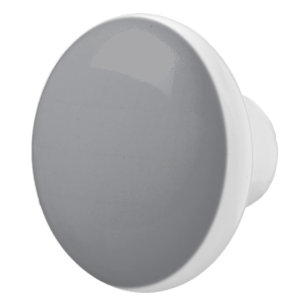 Bouton De Porte En Céramique Impression couleur solide en pierre ciselée grise,