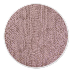 Bouton De Porte En Céramique Impression Snakeskin