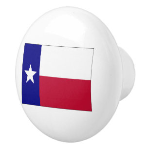 Bouton De Porte En Céramique Indicateur Texas Lone Star