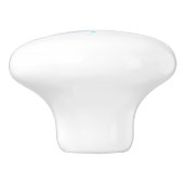 Bouton De Porte En Céramique Infinity with purple feather (Côté)