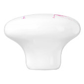 Bouton De Porte En Céramique Initiales d'art d'inséparables d'aquarelle de (Côté)