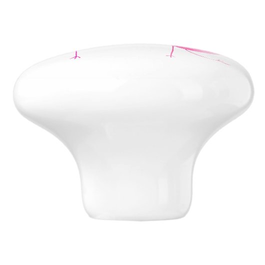 Bouton De Porte En Céramique Initiales d'art d'inséparables d'aquarelle de (Côté)