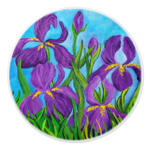 Bouton De Porte En Céramique Iris Ceramic Knob