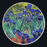 Bouton De Porte En Céramique Irises par Vincent van Gogh<br><div class="desc">Irises par Vincent van Gogh,  1889.</div>