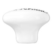 BOUTON DE PORTE EN CÉRAMIQUE J'AIME ESPRESSO (Côté)