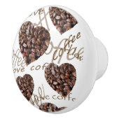 Bouton De Porte En Céramique J'aime le café ! ! (Droite)