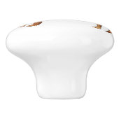 Bouton De Porte En Céramique J'aime ma frontière Terrier (Côté)