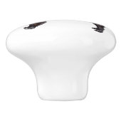 Bouton De Porte En Céramique J'aime mon berger belge (Côté)