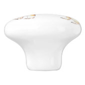 Bouton De Porte En Céramique J'aime mon Bulldog (Côté)