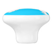 Bouton De Porte En Céramique J'aime mon Eskie (Côté)