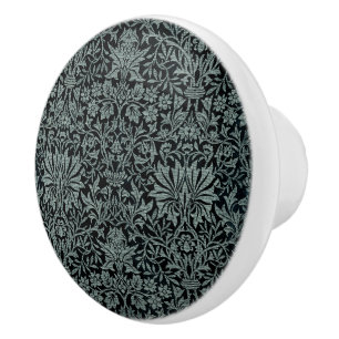 Bouton De Porte En Céramique Jardin des fleurs Vintage William Morris