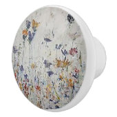 Bouton De Porte En Céramique Jardin fleuri (Droite)