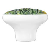 Bouton De Porte En Céramique Jaune Lillies (Côté)