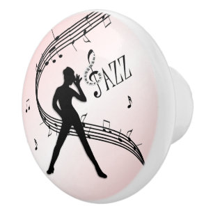 Bouton De Porte En Céramique Jazz Dance Pink Ceramic Knob