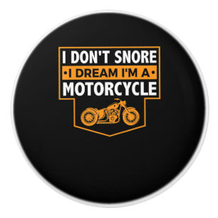 Bouton De Porte En Céramique Je Suis Un Véritable Cadeau Motocycliste Pour Les
