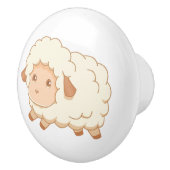 Bouton De Porte En Céramique Joli petit mouton (Droite)