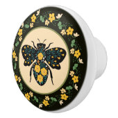 Bouton De Porte En Céramique Jolie Frame Flower Bee (Droite)