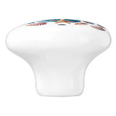 Bouton De Porte En Céramique Jolie plage abritant des coquillages (Côté)