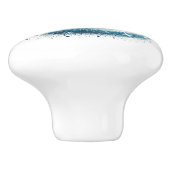 Bouton De Porte En Céramique Jolie plage tropicale abritant des dauphins (Côté)