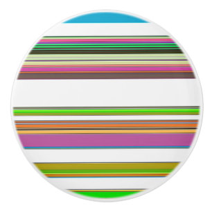 BOUTON DE PORTE EN CÉRAMIQUE JOLIE STRIPES