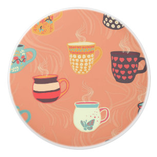 Bouton De Porte En Céramique Jolies tasses de café