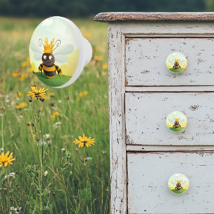 Bouton De Porte En Céramique Jote reine abeille