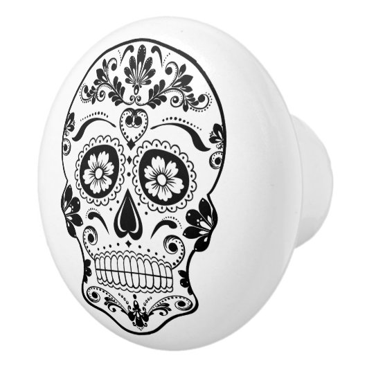 BOUTON DE PORTE EN CÉRAMIQUE JOUR DU MORT 1 (Droite)