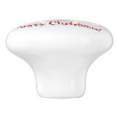 Bouton De Porte En Céramique Jour Noël (Côté)