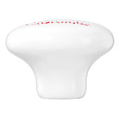 Bouton De Porte En Céramique Joyeuse tortue souriante Thunder_Cove (Côté)