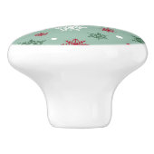 Bouton De Porte En Céramique Joyeux Noël (Côté)