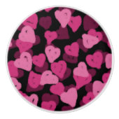 Bouton De Porte En Céramique Joyeux Valentine's Day Knob Pull (Devant)