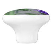 Bouton De Porte En Céramique Joyful Purple Flowers (Côté)